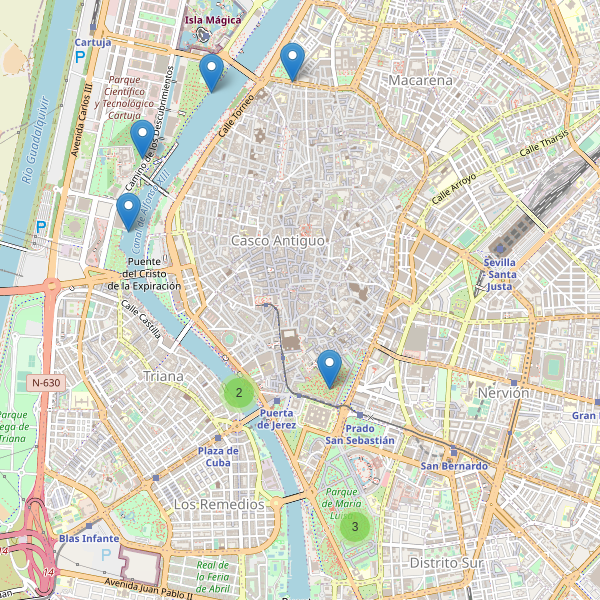 Mapa de vistas en Sevilla Thumbnail