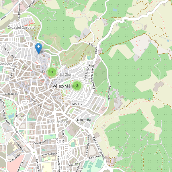 Mapa de vistas en Vélez-Málaga Thumbnail