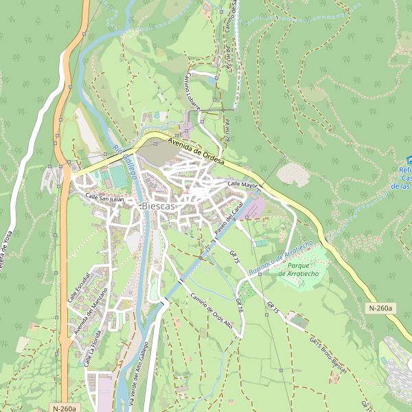 Mapa de aquileres-coches en Biescas Thumbnail
