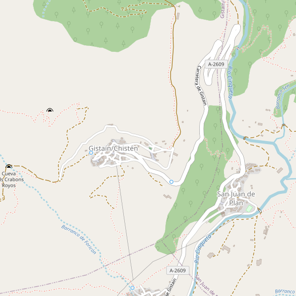 Mapa de hospitales en Gistaín Thumbnail