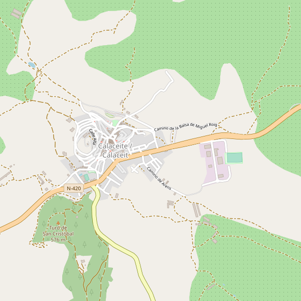 Mapa de aparcamientos-bicicletas en Calaceite Thumbnail