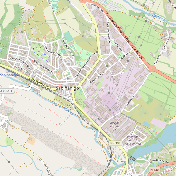 Mapa de aparcamientos-bicicletas en Sabiñánigo Thumbnail