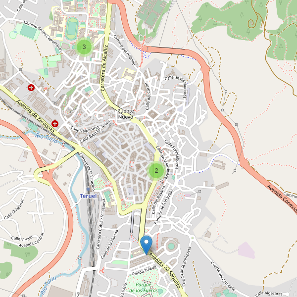 Mapa de aparcamientos-bicicletas en Teruel Thumbnail