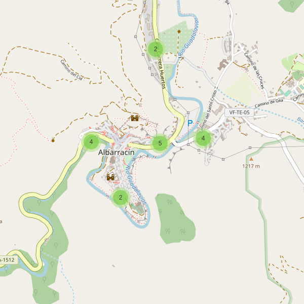 Thumbnail Mapa de aparcamientos en Albarracín