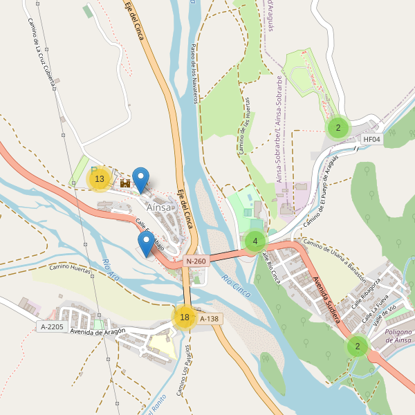 Thumbnail Mapa de aparcamientos en Aínsa