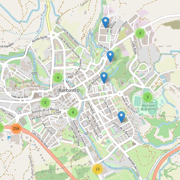 Thumbnail Mapa de aparcamientos en Barbastro