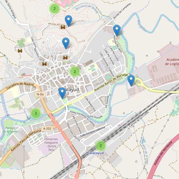 Thumbnail Mapa de aparcamientos en Calatayud