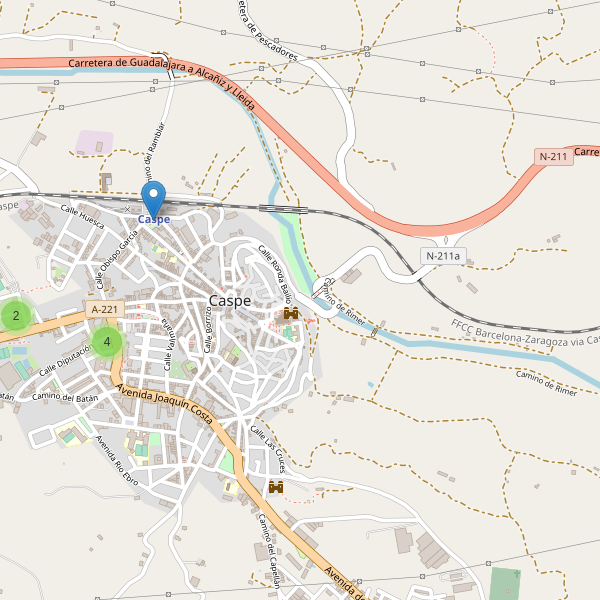 Thumbnail Mapa de aparcamientos en Caspe