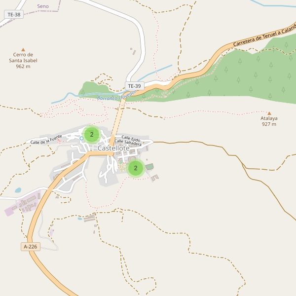 Thumbnail Mapa de aparcamientos en Castellote