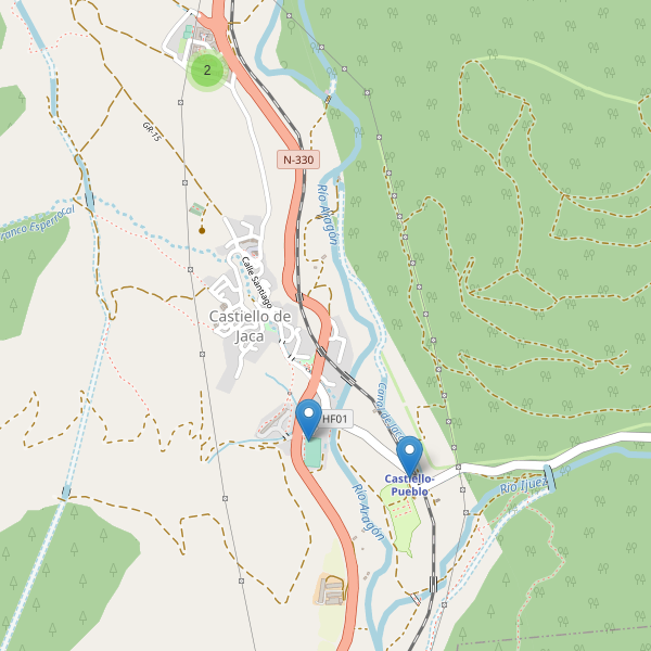 Thumbnail Mapa de aparcamientos en Castiello de Jaca