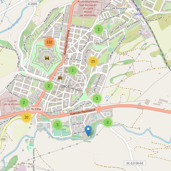 Thumbnail Mapa de aparcamientos en Jaca