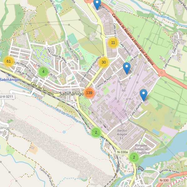 Thumbnail Mapa de aparcamientos en Sabiñánigo