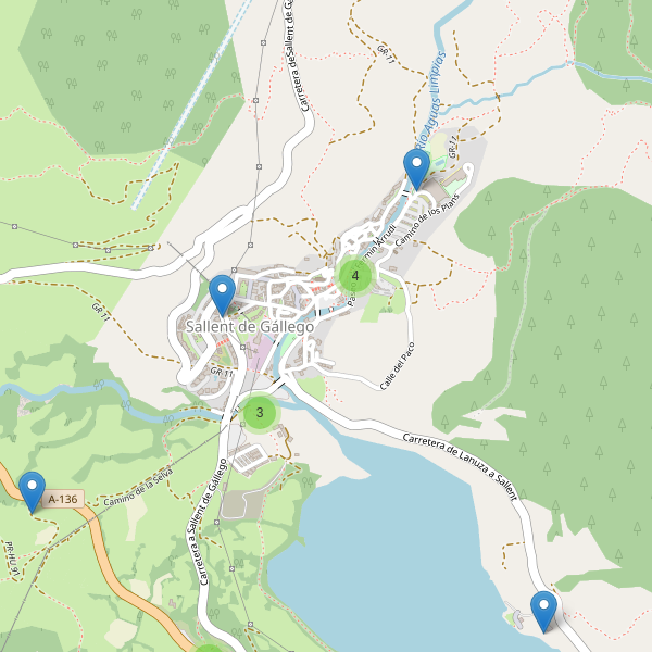 Thumbnail Mapa de aparcamientos en Sallent de Gállego