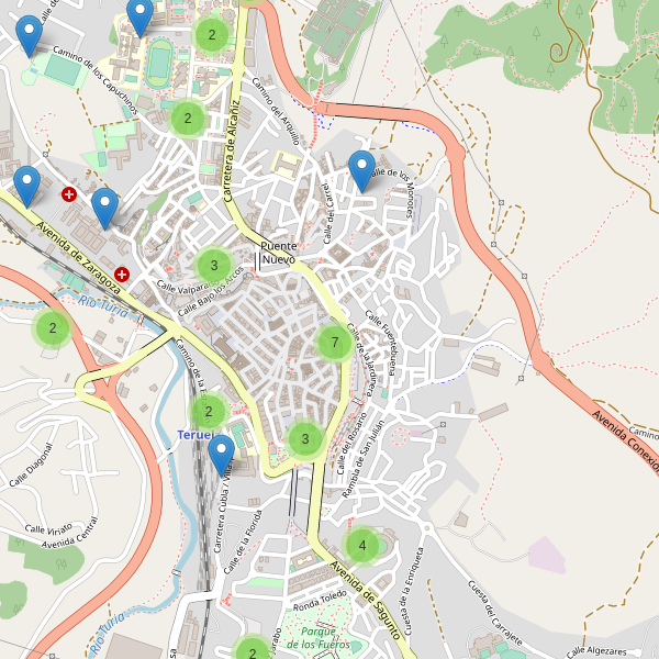 Thumbnail Mapa de aparcamientos en Teruel