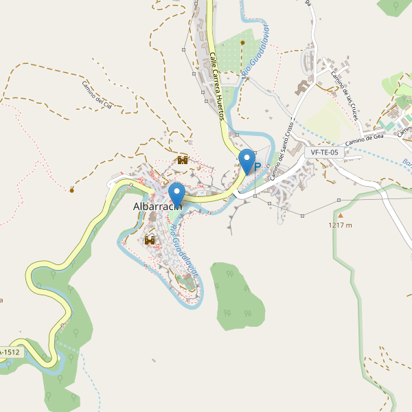 Mapa de aseos en Albarracín Thumbnail