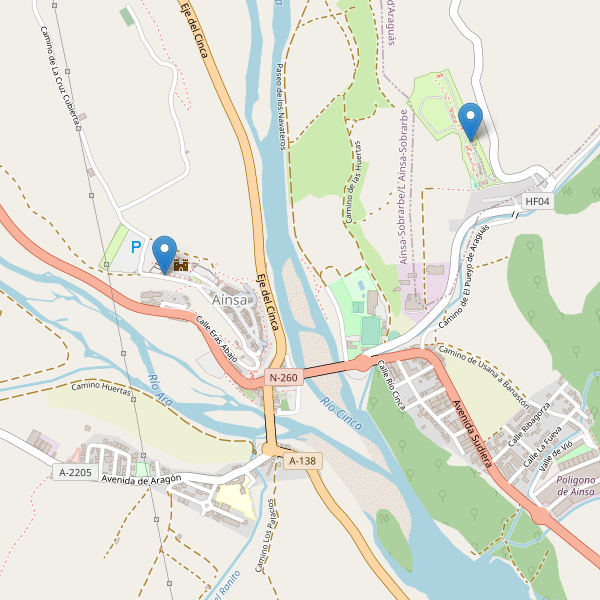 Mapa de aseos en Aínsa Thumbnail