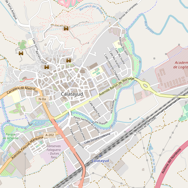 Mapa de aseos en Calatayud Thumbnail