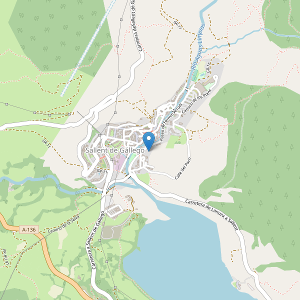 Mapa de aseos en Sallent de Gállego Thumbnail