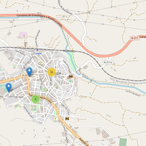 Mapa de bares en Caspe Thumbnail