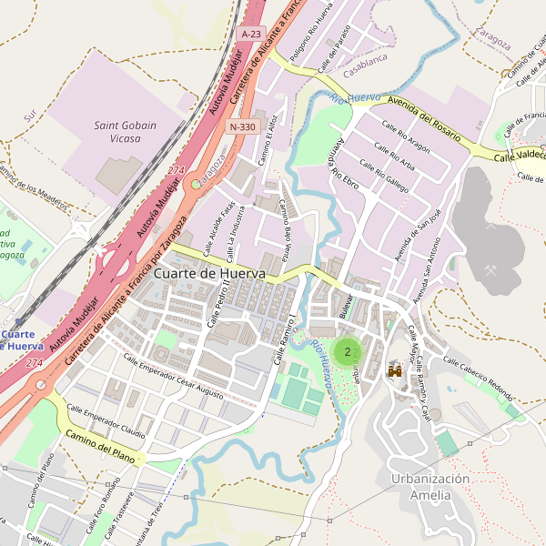 Mapa de bares en Cuarte de Huerva Thumbnail