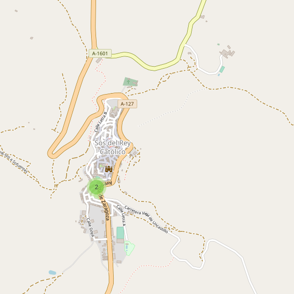 Mapa de bares en Sos del Rey Católico Thumbnail