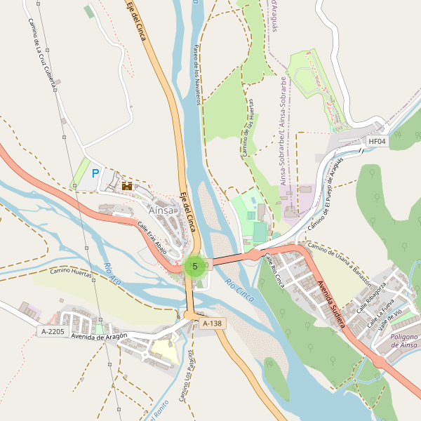 Mapa de cajeros-automaticos en Aínsa Thumbnail