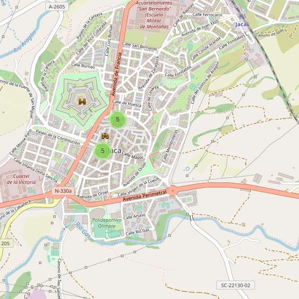 Mapa de cajeros-automaticos en Jaca Thumbnail