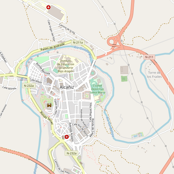 Mapa de cines en Alcañiz Thumbnail
