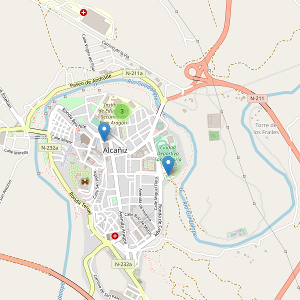 Mapa de escuelas en Alcañiz Thumbnail