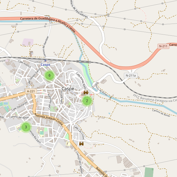 Mapa de escuelas en Caspe Thumbnail