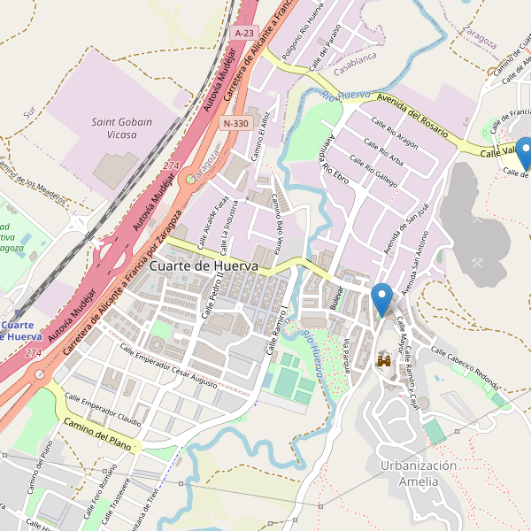 Mapa de escuelas en Cuarte de Huerva Thumbnail