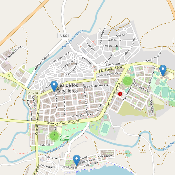 Mapa de escuelas en Ejea de los Caballeros Thumbnail