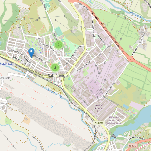 Mapa de escuelas en Sabiñánigo Thumbnail