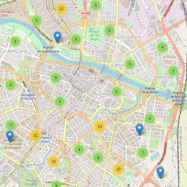Mapa de escuelas en Zaragoza Thumbnail