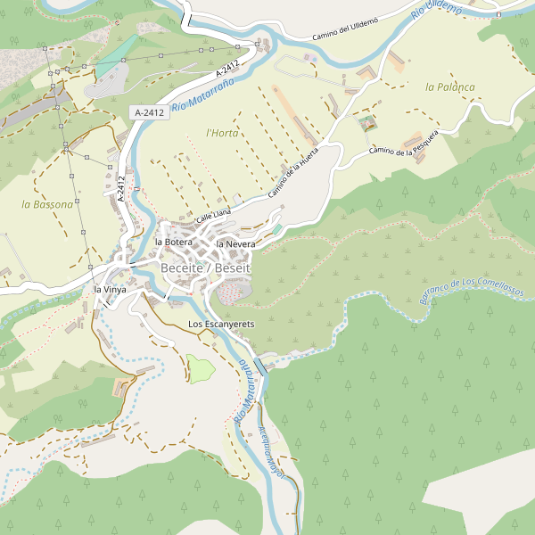 Mapa de estaciones en Beceite Thumbnail