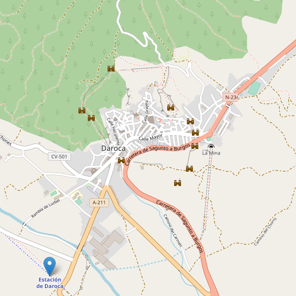 Mapa de estaciones en Daroca Thumbnail