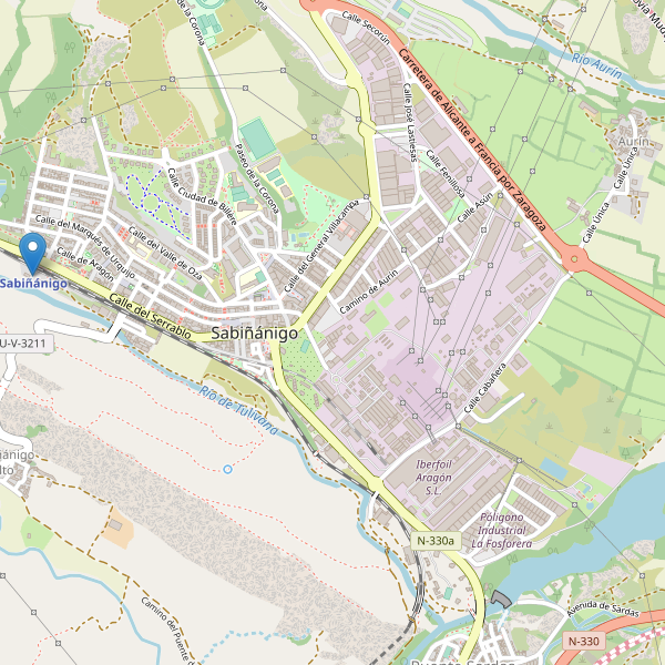 Mapa de estaciones en Sabiñánigo Thumbnail