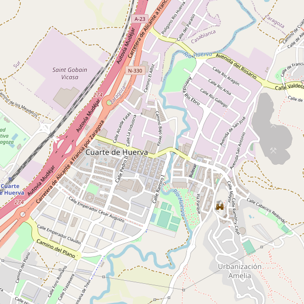 Thumbnail Mapa de hoteles en Cuarte de Huerva