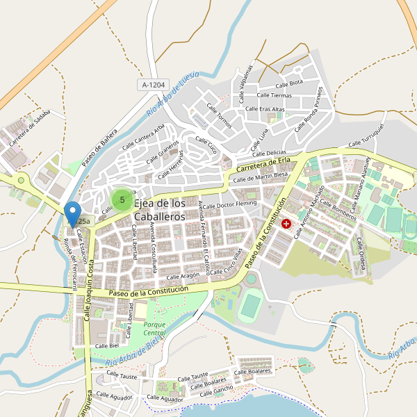 Thumbnail Mapa de hoteles en Ejea de los Caballeros