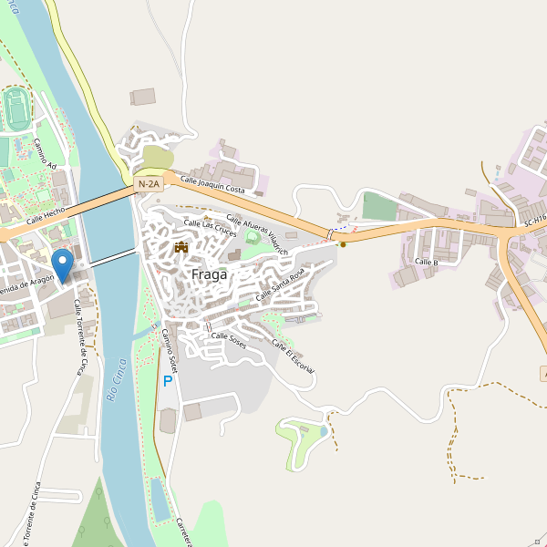 Thumbnail Mapa de hoteles en Fraga