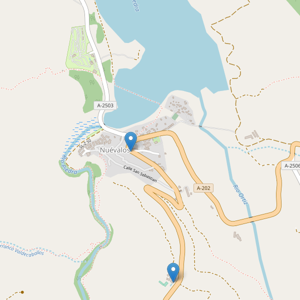 Thumbnail Mapa de hoteles en Nuévalos