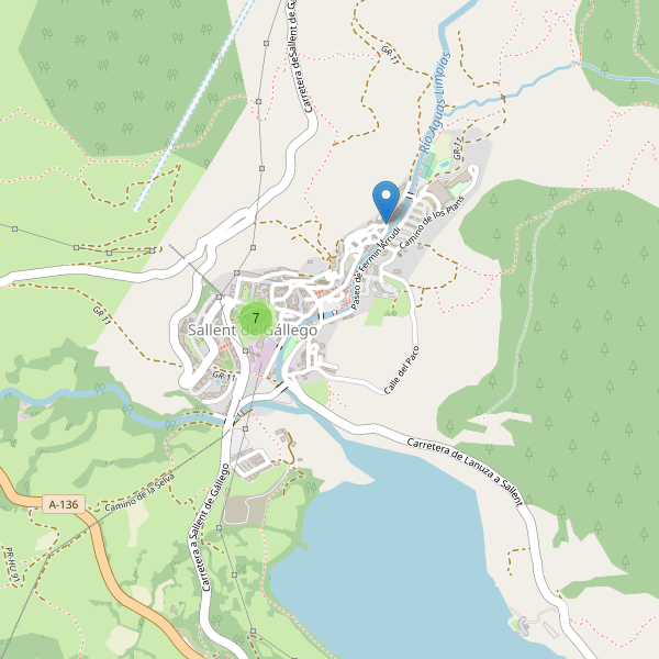 Thumbnail Mapa de hoteles en Sallent de Gállego