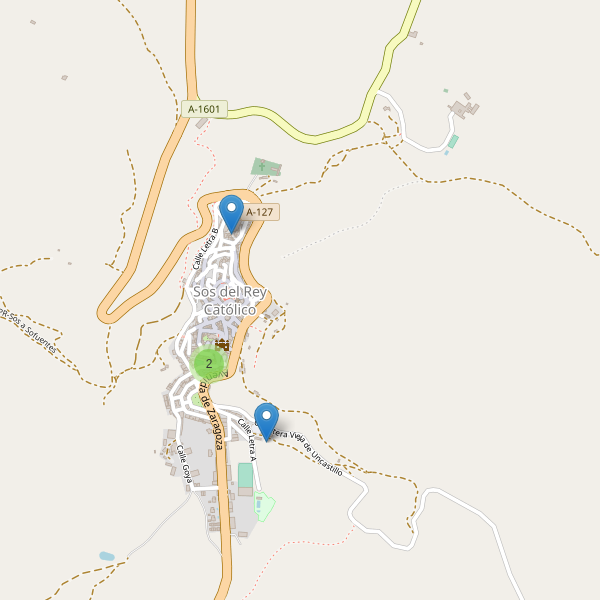 Thumbnail Mapa de hoteles en Sos del Rey Católico