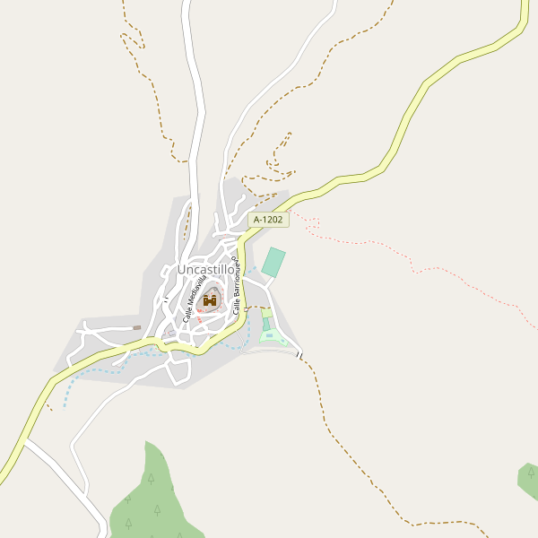 Thumbnail Mapa de hoteles en Uncastillo