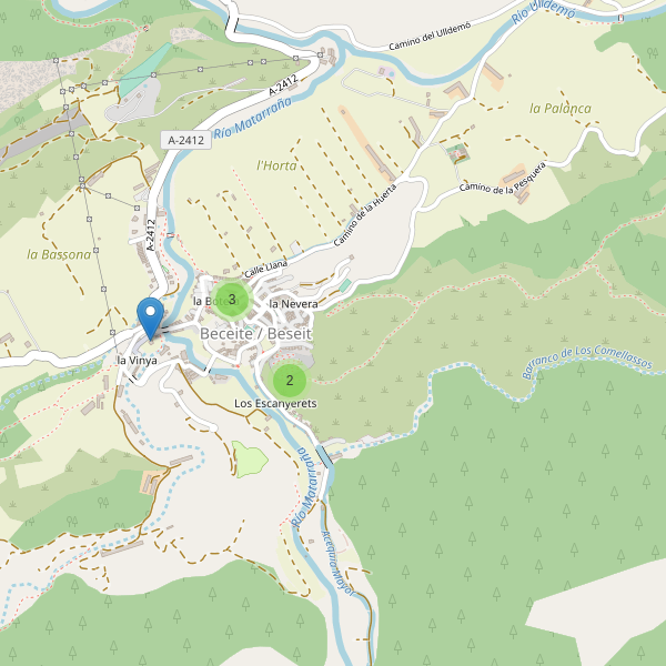 Mapa de iglesias en Beceite Thumbnail