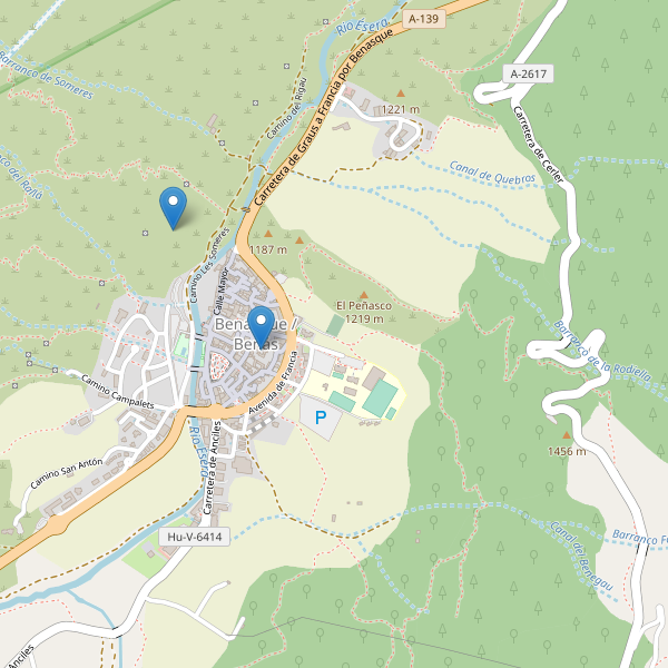 Mapa de iglesias en Benasque Thumbnail