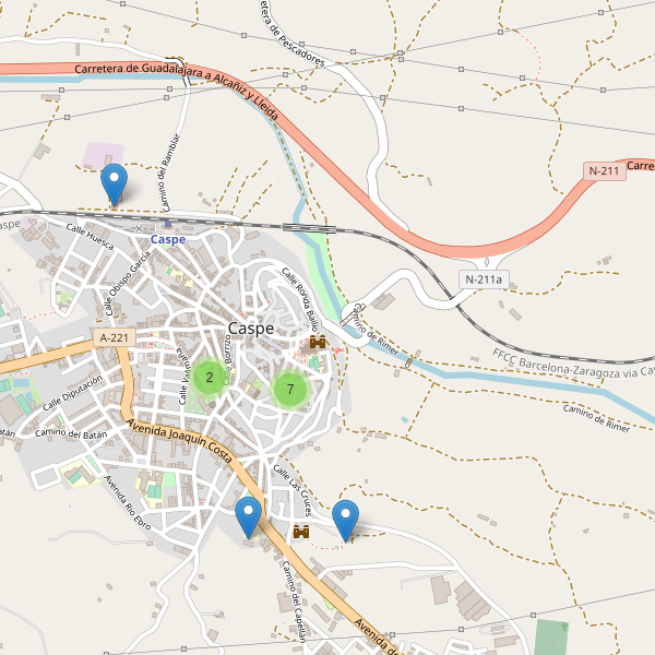 Mapa de iglesias en Caspe Thumbnail