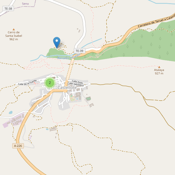 Mapa de iglesias en Castellote Thumbnail