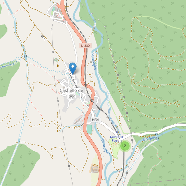 Mapa de iglesias en Castiello de Jaca Thumbnail