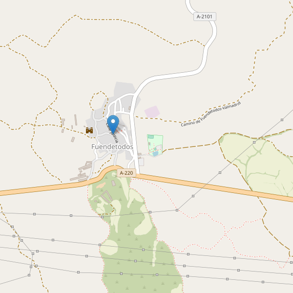 Mapa de iglesias en Fuendetodos Thumbnail